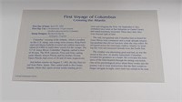 FDOI Gold Replica Stamp - First Voyage of Columbus