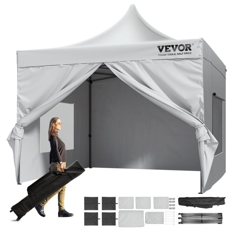 VEVOR 10x10 FT Pop up Canopy with Removable
