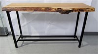 Modern Live Edge Willow Console Table