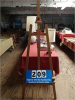 Large wooden art easel