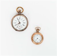 Jewelry 2 Antique Pocket Watches 800 Silver