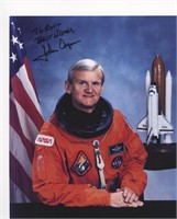 Astronaut John Casper signed official NASA photo