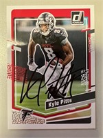 Falcons Kyle Pitts Signed Card with COA