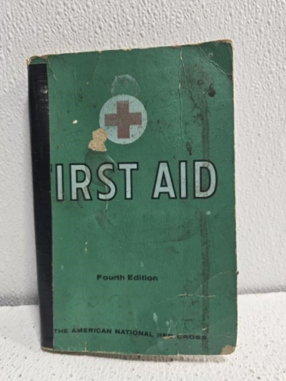 Vintage 1971 red cross first aid book