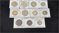 (11) World / Foreign Coins including 1870 5 &10