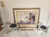 Standing Dog Picture Frames & "The Pleader" Art