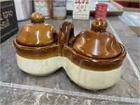 Cream & Sugar Pottery Bowls