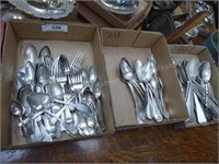 3 boxes misc. flatware