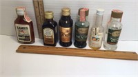 6 vintage mini liqueur bottles * Branntwein