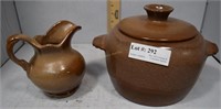 Frankoma bean pot and creamer