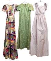 Vintage Maxi Dresses Sizes Vary