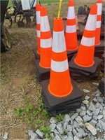 Stack of (6) New Caution Cones