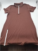 Women's Polo Shirt Mini Dress - L