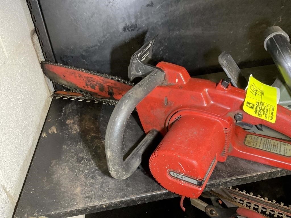 ELECTRIC HEDGE TRIMMER AND CHAIN SAW