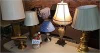 6 Lamps, One Oil Lamp-Lower Level