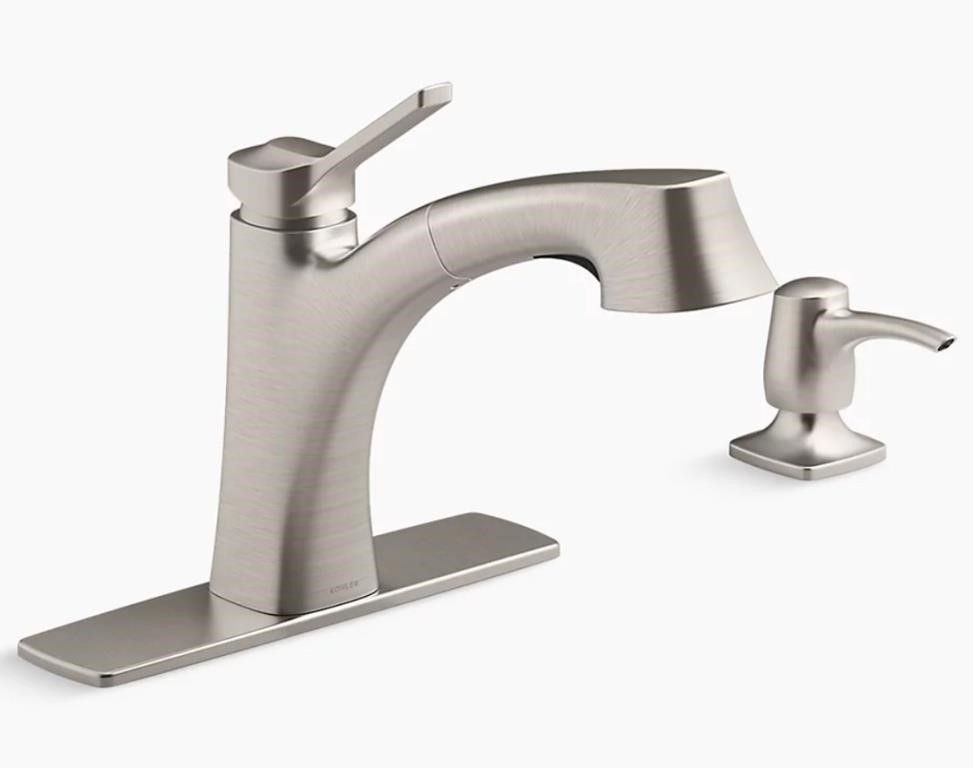 KOHLER MAXTON PULL-OUT KITCHEN FAUCET WITH