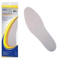 (3) 2-Pc Bodico Men's Foam Insoles, Size 7-8.5