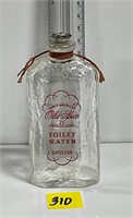 Fab Vtg Old Spice Toilet Water Glass Bottle