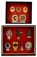 Collection of British Motor Club Hood Badges.