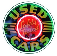 Safety Tested Used Cars Neon Sign