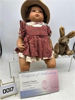 Signed Lee Middleton Country Charm Doll