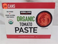 Kirkland organic tomato paste 10- 6oz. cans