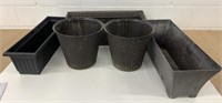 Lot of Used Outdoor Planters