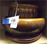 Brown Pottery Planters