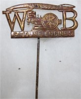 "Waterloo Boy Gasoline Engines" stick pin,