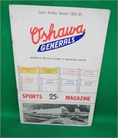 1964-65 Oshawa Generals Program BOBBY ORR