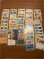 Large Lot of Pokemon Cards w/Holo Card as shown