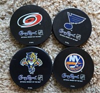 Lot of 4 CROWN ROYAL Whiskey NHL Hockey Coasters