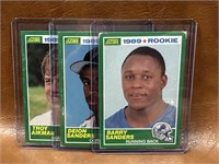 1989 Rookie Cards - Troy Aikman, Deion