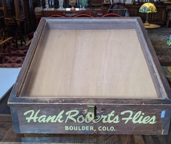 Vintage Hank Roberts Flies Countertop Display