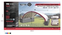 Dual Truss PVC Fabric Container Roof Shelter 42X40