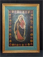 Religious painting on canvas - Our Lady of