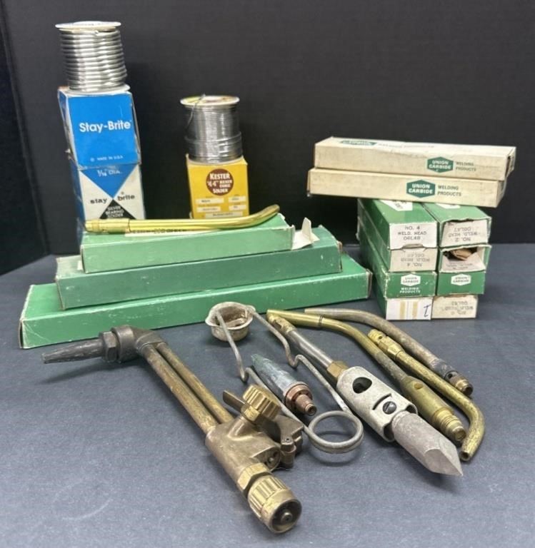 (AE) Mixed Lot of Vintage Welding Materials.