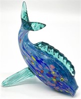 Thames Signed Art Glass Fish Sculpture