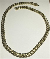 A VERY HEAVY 10KT YELLOW GOLD 79.40 GRS 24 INCH