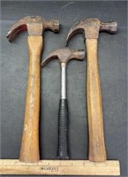 (3)CLAW HAMMERS-ASSORTED