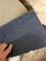 Medium roll of blue carpet
