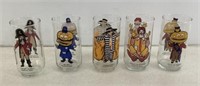 * (5) - 1970s McDonalds glasses