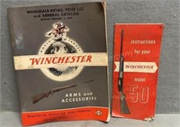 1950 Winchester Retail Price Catalog & Model 50
