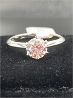 1.00 Carat Diamond Moissanite Classic Wedding Ring
