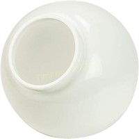 8in White Acrylic Globe  4in Neck - 3201-08020