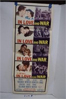 Vintage "In Love and War" Movie Poster 1958