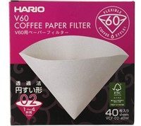 Hario Coffee Paper Filters (Size 02, 40 Sheets)