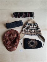 Set of Women's Winter Hats & Scarf