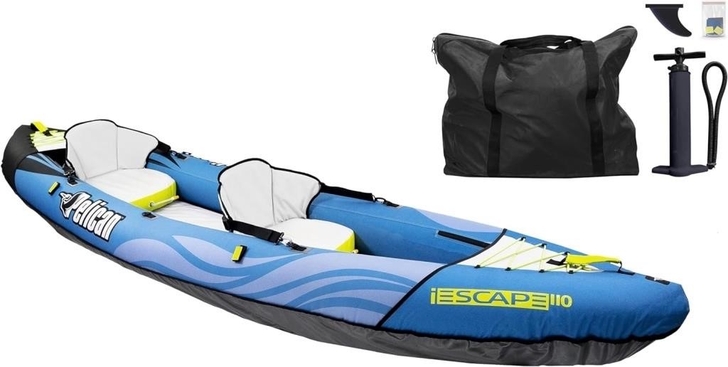(U) Pelican iESCAPE 110 Inflatable Tandem Kayak -