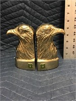Brass Eagle Head Bookends US Forestry Service DOA
